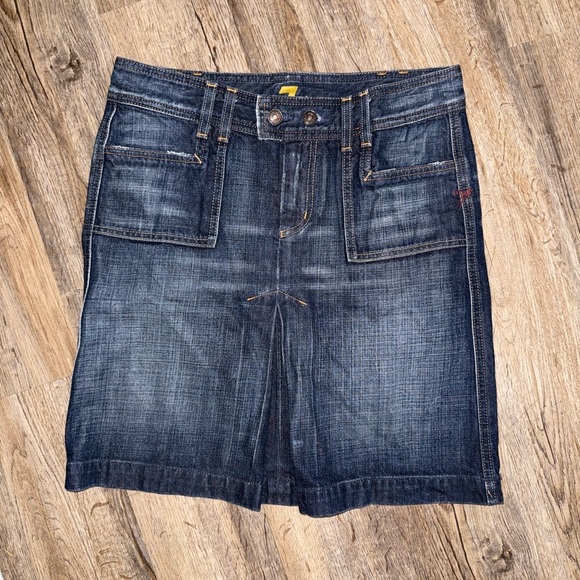 7 For All Mankind Denim Skirt - Picture 1 of 8